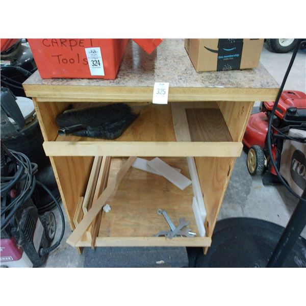 Small Mica Top Cabinet w/Moving Dolly