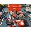 Image 1 : Milwaukee Cordless Circular Saws, Radio, Drill w/Batteries/Charger, Pack Out