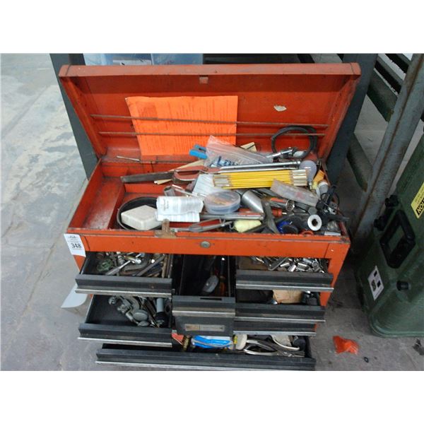 Craftsman Metal 8 Compartment Toolbox w/Fittings and Tools