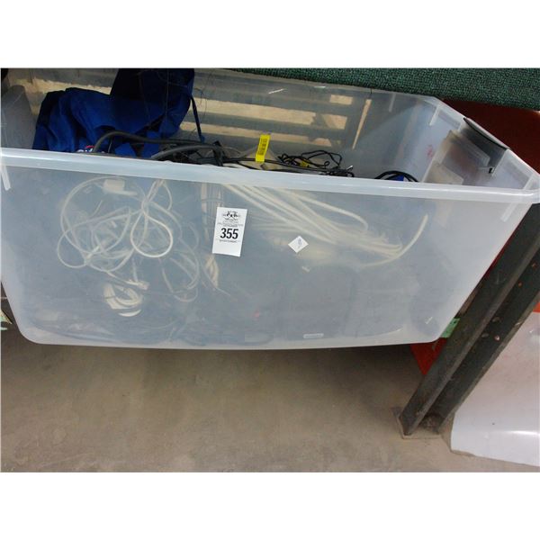 Tub w/Electrical Hardware, Supplies