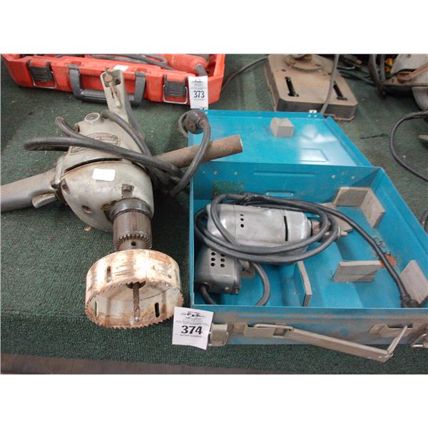 Half Inch Drill w/Hole Saw, Electric Drill