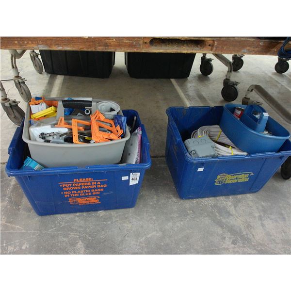 Bins 2 w/Electrical Hardware