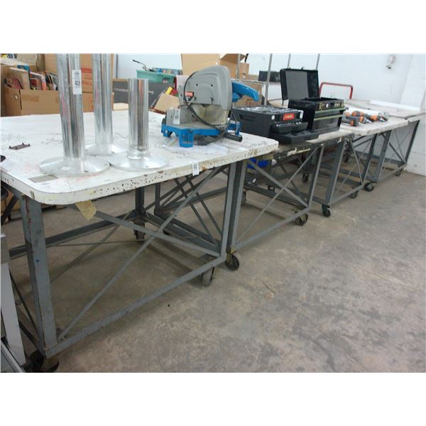 4-Rolling Work Tables - 4 X $