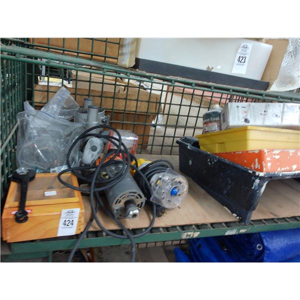 Electric Routers 2, w/Bits/Stands, Paint Supplies
