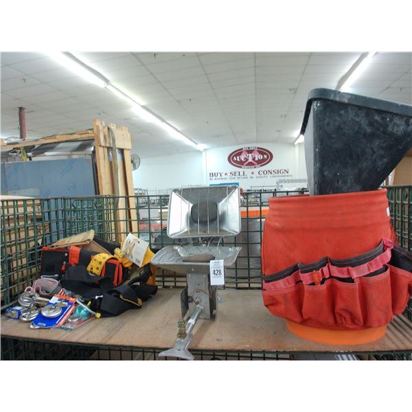 LP Heaters, Padlocks, Toolbags, Texture Sprayer