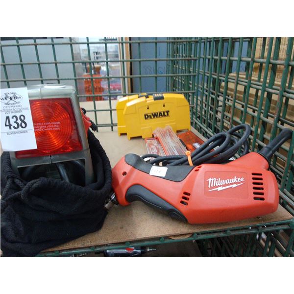 Milwaukee Angle Drill, Drill Bit Kits, Sawzall Blades, Mini Inflator