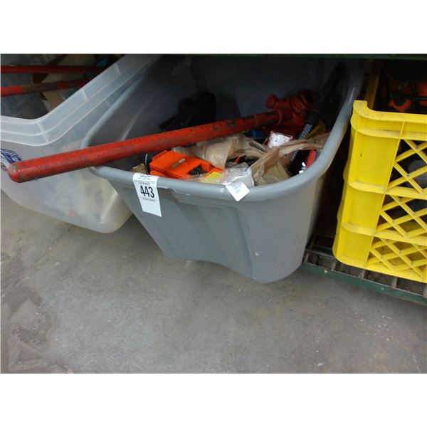 Pipe Treading Tool, Cable Cutters, Air Pump, Heat Guns, Tools, Hardware - 3 Bins