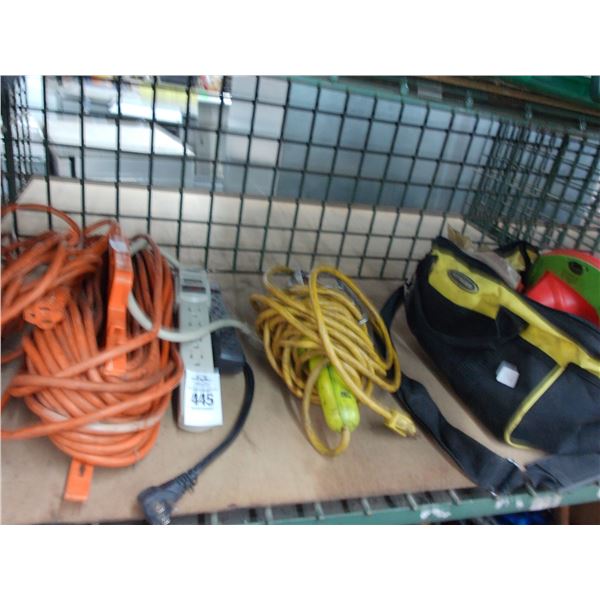 Ext. Cord, Drop Light, Tools w/Tool Bag