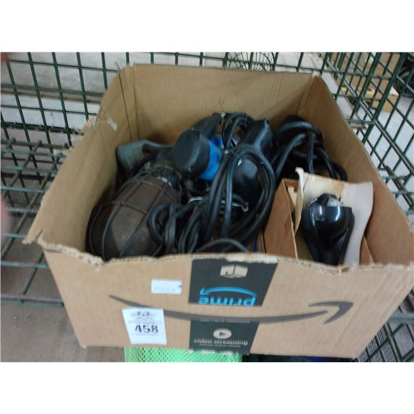 Compass, Drop Light, Heat Gun, Electric Drill