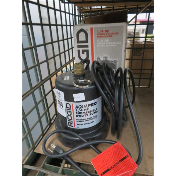 Ridgid  1/4 Hrs. Sumersible Pump