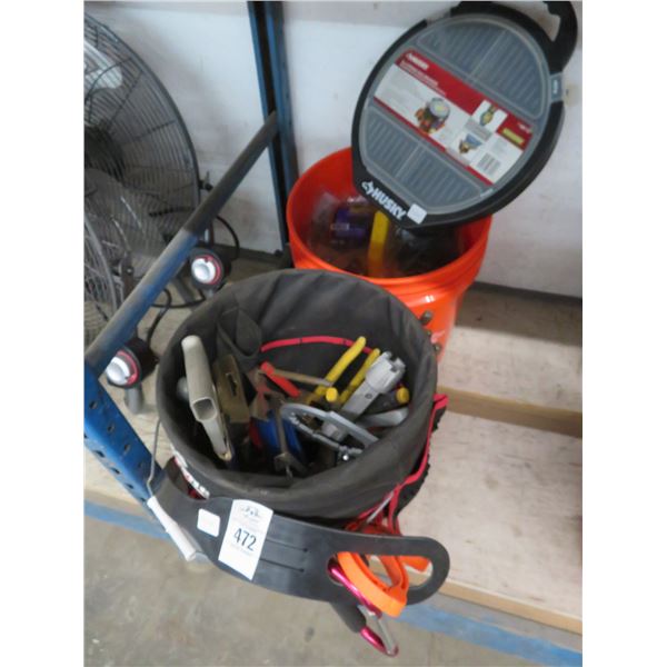 Tool Buckets w/Tools and Supplies - 2