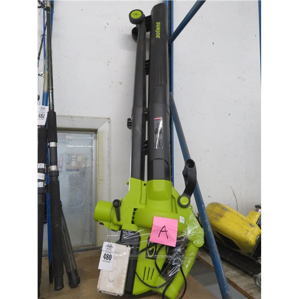 Sunjoe Cordless Leaf Blower w/Batteries/Charger