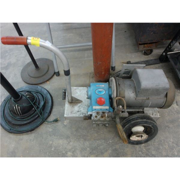Cat 340 Portable Electric Pump - Needs Tire Repair