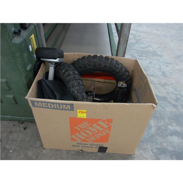 Carpet Kicker, Dirt Bike Tires, 4 Jack Stands