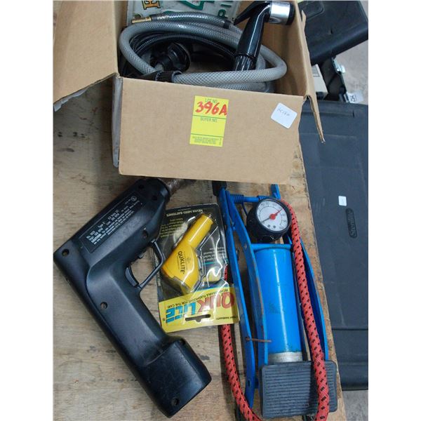 Foot Pump, Quick Light, Hose Nozzle