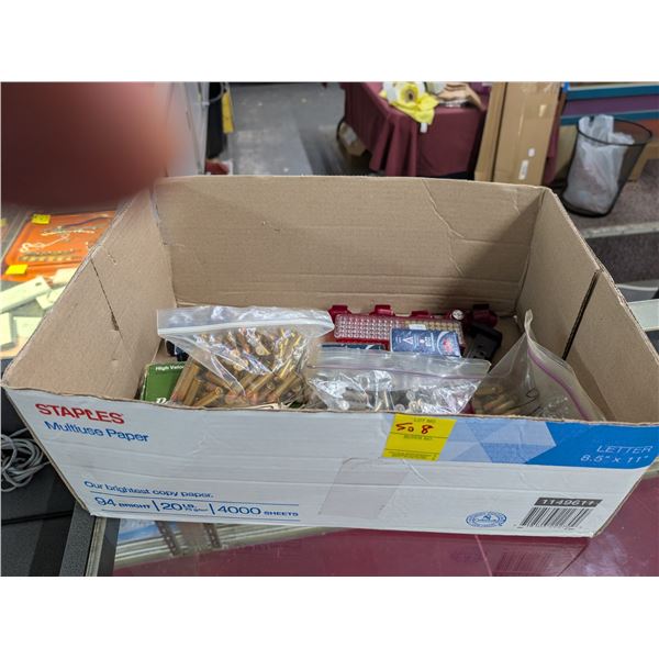 Box of Asst. Ammo w/357 Magnums, 380, 22L/S, 9MM, Others