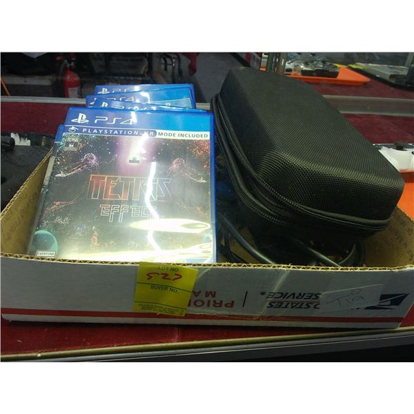 PS4 Games 7, Connector Cables, Game Case