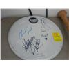 Image 1 : Red Hot Chili Peppers Band Autographed Drum Head w/COA