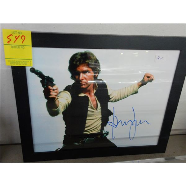 Harrison Ford Hon Solo Autographed Photo