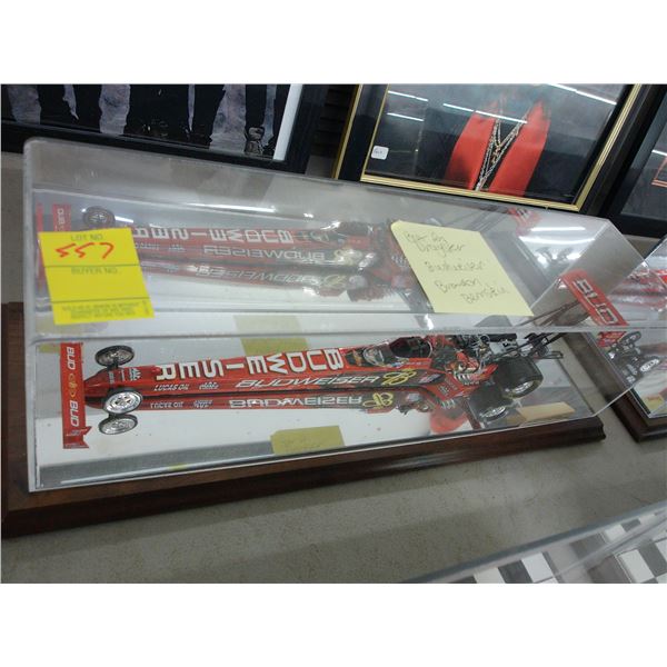 Budweiser Burnstine Dragster Die Cast w/Showcase