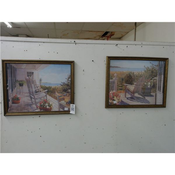 Framed Sea Scape Wall Art - 2