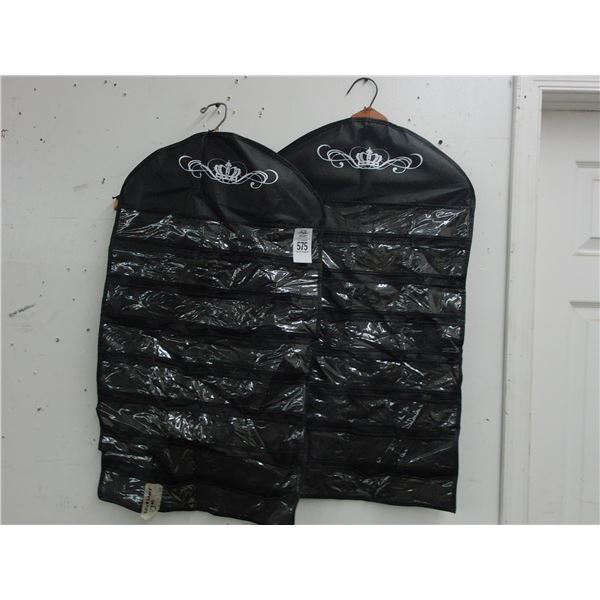 Fold Out Hanging Jewelry Storage Bags