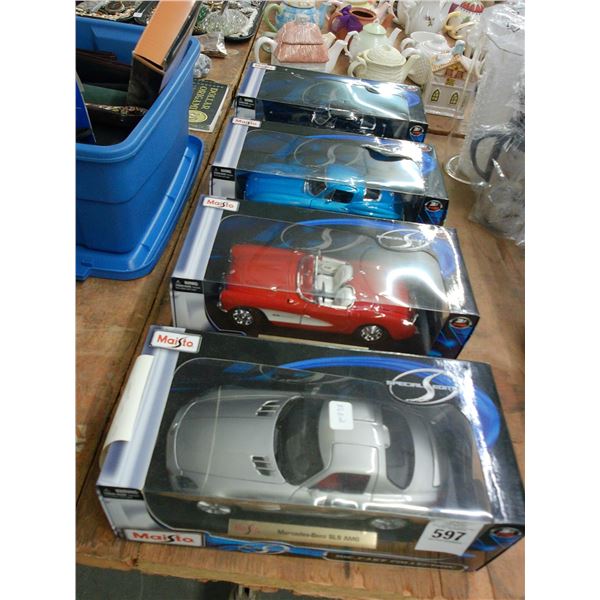 4-Die Cast Sports Cars - 4 X $