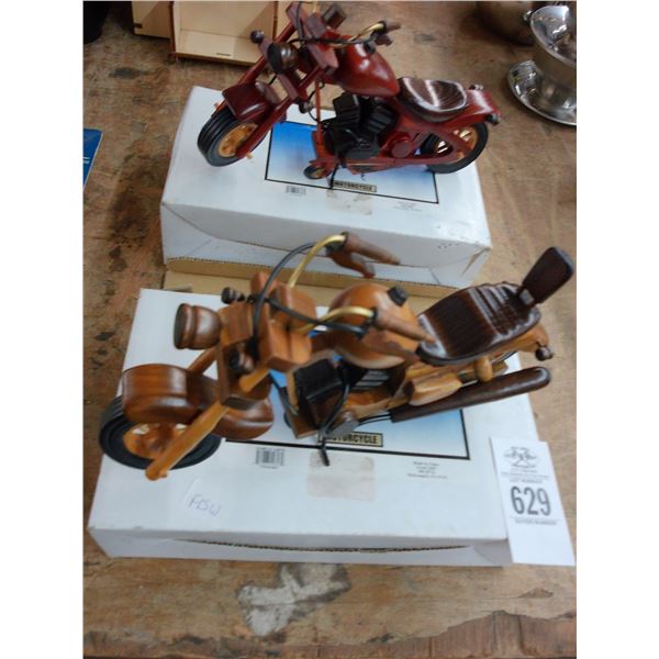 Wooden Motorcycle Décor - 2