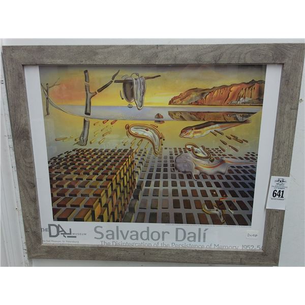 Dali The Disintergration of the Presistence of Memory Framed Poster