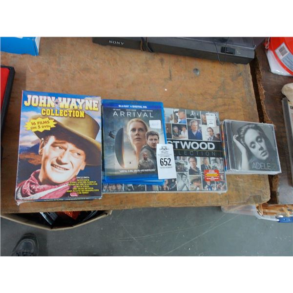Music CD's, DVD's, Clint Eastwood Movie Collection