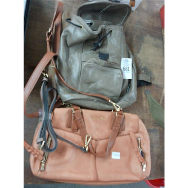Ladie's Leather Purse Cole Hann, Back Pack