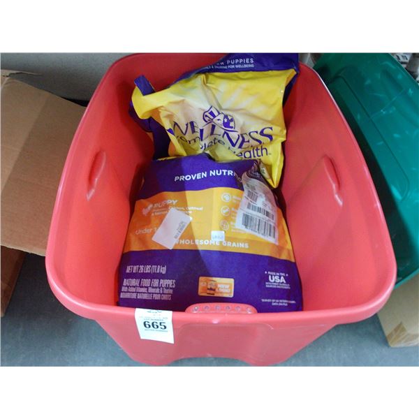 Wellness Complete Health Puppy Food w/Tote