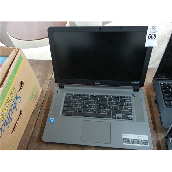 Acer Laptop Computer - No Adapter/Hard Drive