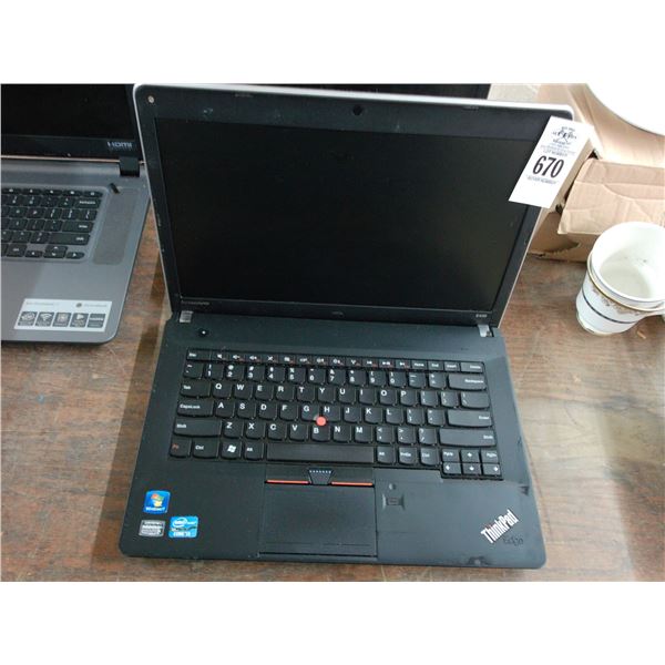 Think Pad Laptop Computer - No Adapter/Hard Drive