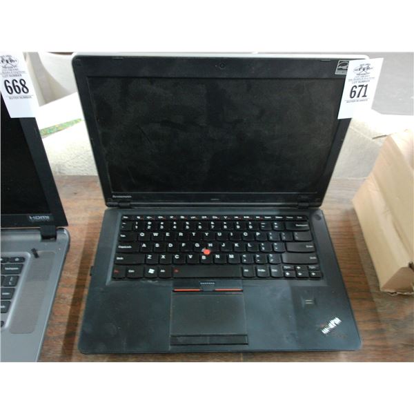 Think Pad Laptop Computer - No Adapter/Hard Drive