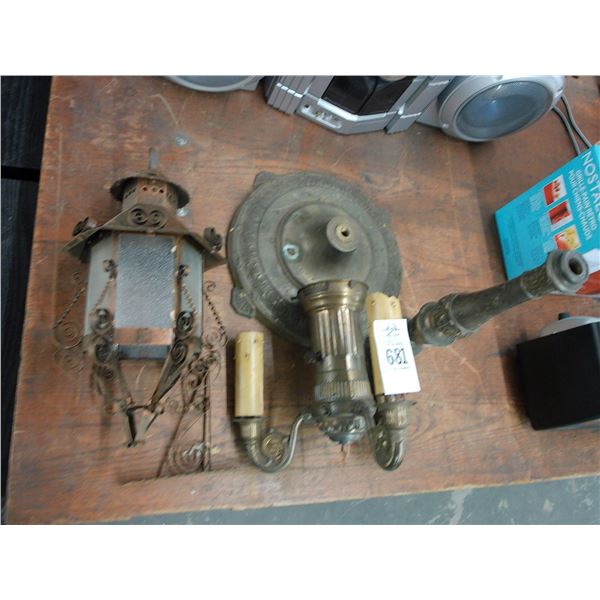 Copper Lantern, Candlestick, Light Fixture