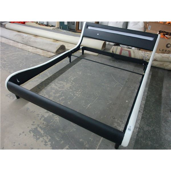 Black & White Contemporary Queen Bed