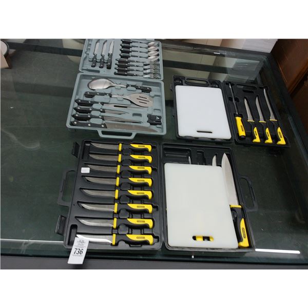 Knife Utensils, Cutboard Sets - 3