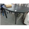 Image 1 : Black Half Moon Table w/3 Chairs
