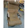 Image 1 : Brown Leather Power Chair - Worn