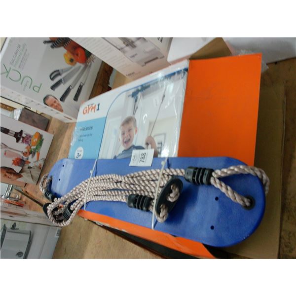 Blue Indoor Swing Set