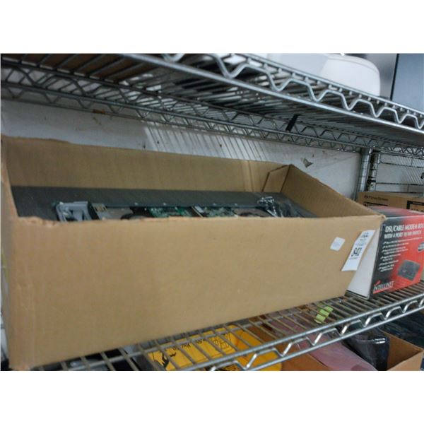 Modem, Router, Keybox, Photo Receptors, Computer Drives