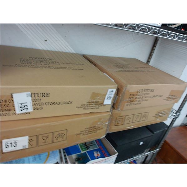 4-Double Layer New Storage Rack - 4 X $