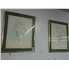 Image 1 : Framed Green Trim Floral Wall Art - 2