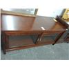 Image 1 : New Burl Glass Door Console