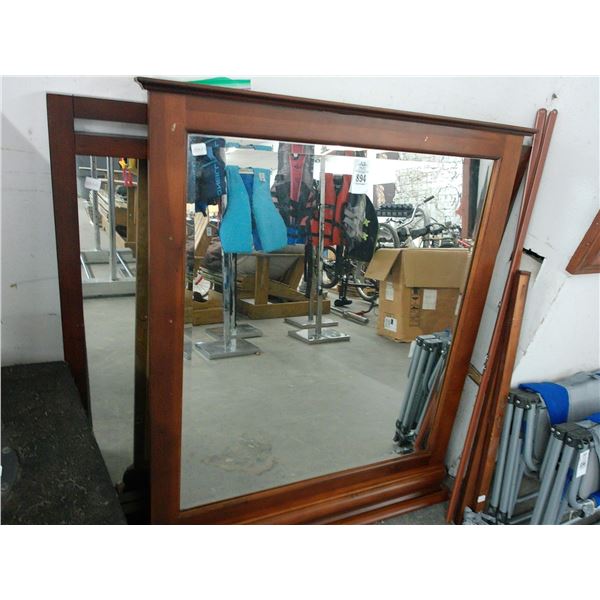 Cherry Trim Mirrors - 2 - No Shipping