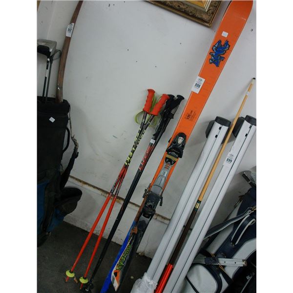 Line Snow Skies w/Poles