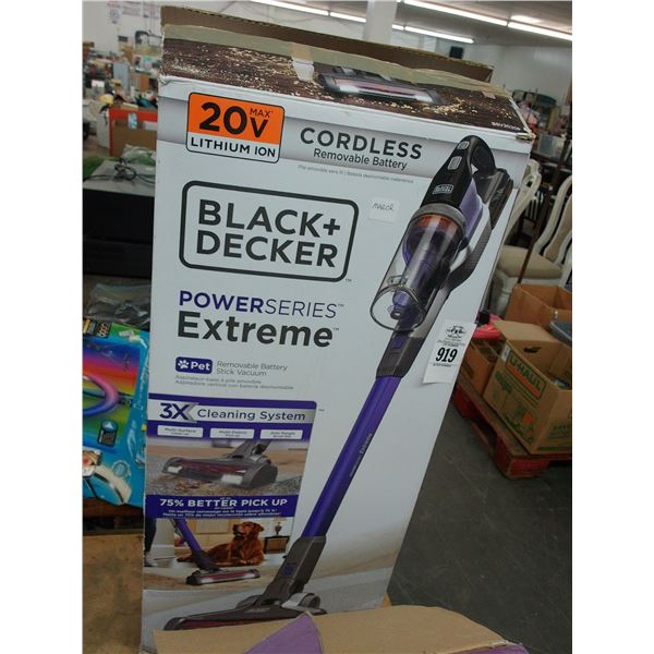 B & D Cordless Stick Vac In Box