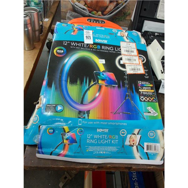 12" Ring Light, Foot Massager