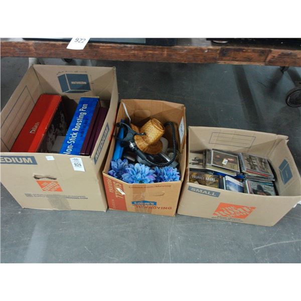 Roasting Pan, Flex Boom, Music CD's, Candle Holders, Christmas Décor